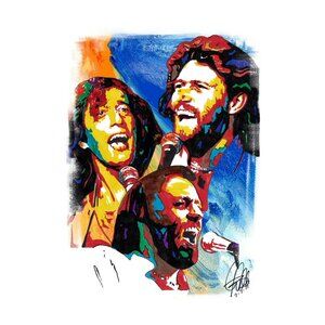 Bee Gees Barry Robin Maurice Gibb Pop Disco Music Poster Print Wall Art 11x17